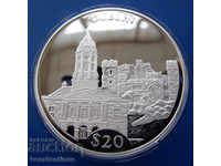 Λιβερία 20 $ 2000 Silver'999 PROOF UNC