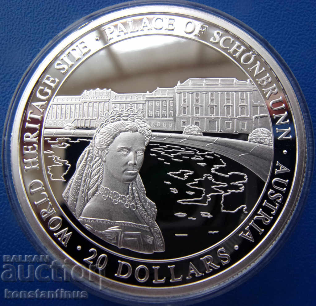 Liberia $ 20 2000 Silver'999 PROOF UNC