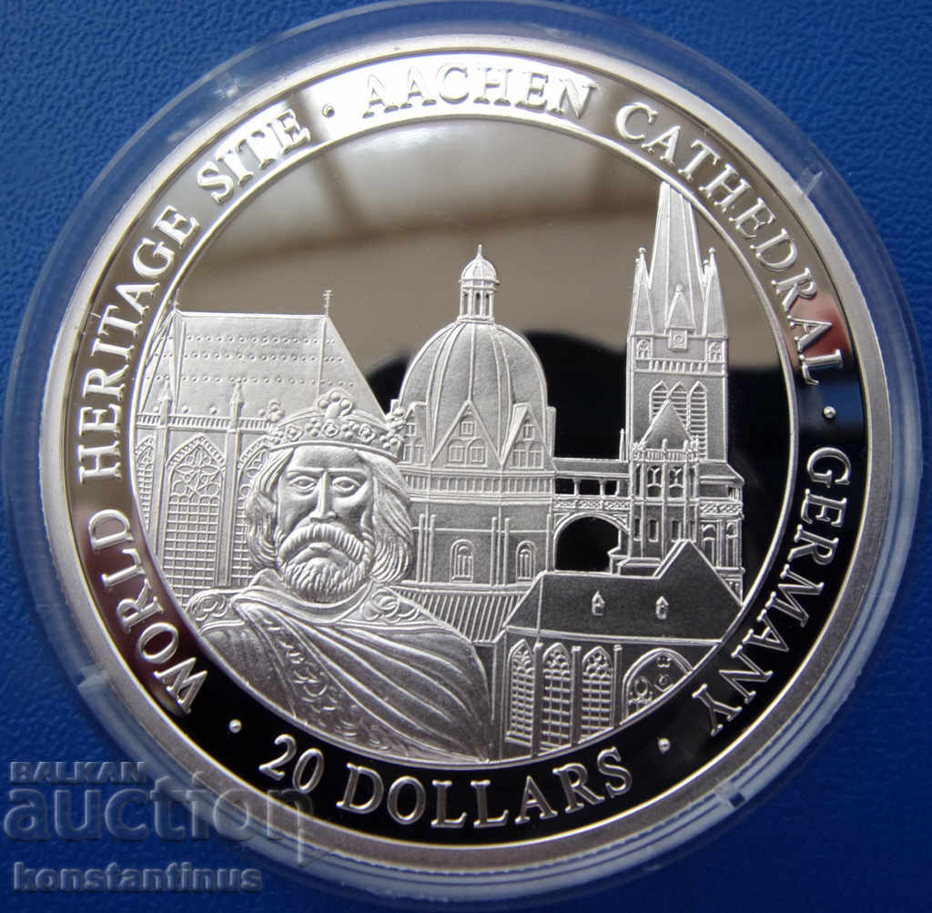 Liberia $ 20 2000 Silver'999 PROOF UNC