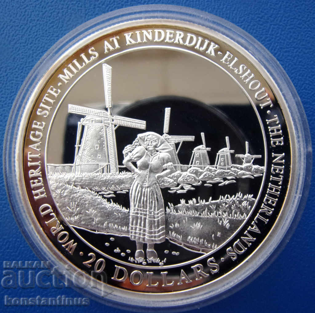 Liberia $ 20 2000 Silver'999 PROOF UNC