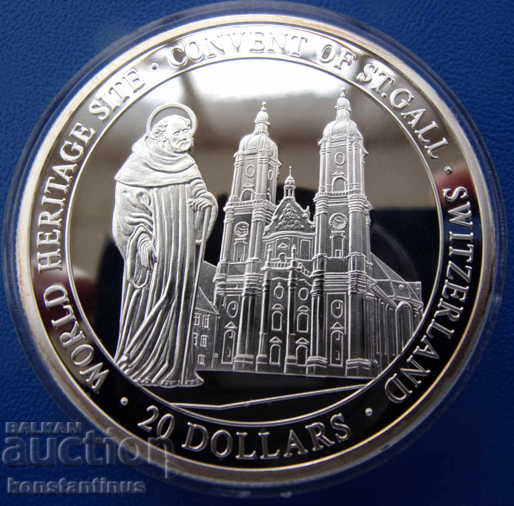 Liberia $ 20 2000 Silver'999 PROOF UNC