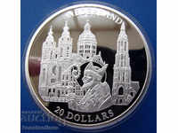 Liberia $ 20 2001 Silver'999 PROOF UNC