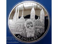 Liberia $ 20 2001 Silver'999 PROOF UNC