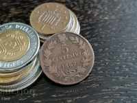 Монета - Италия - 5 чентесими | 1867г.