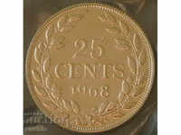 25 cents 1968 proof, Liberia