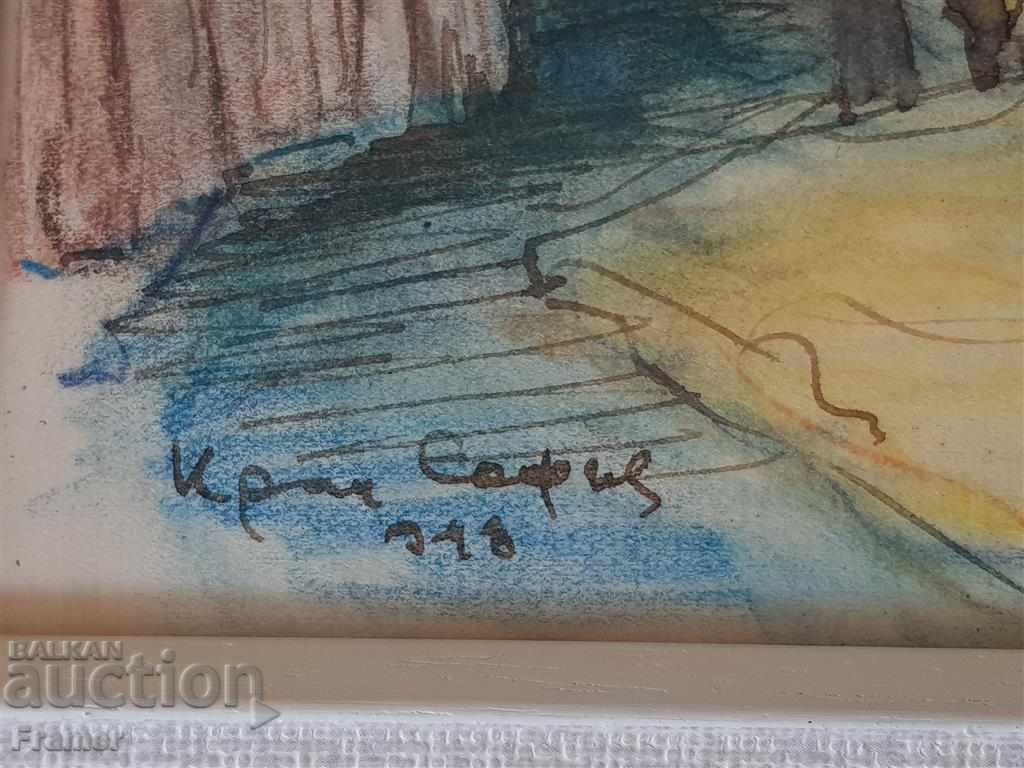 NIKOLA TANEV Lângă Sofia 1948 imagine color unică - 5