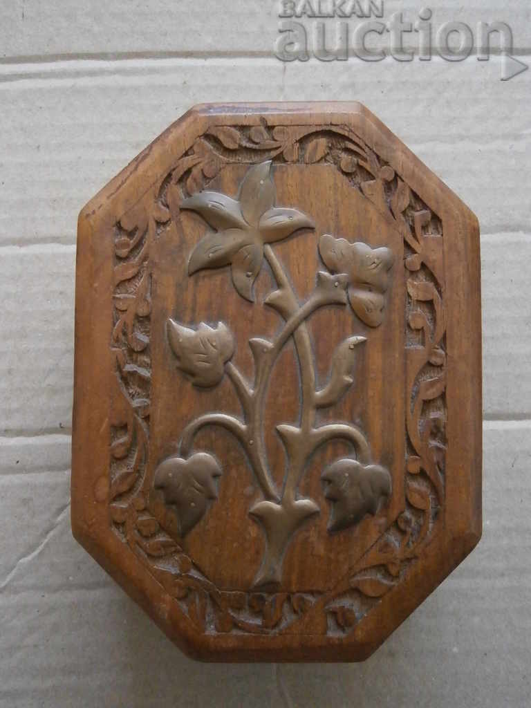 old wooden carved jewelry box jewelry
