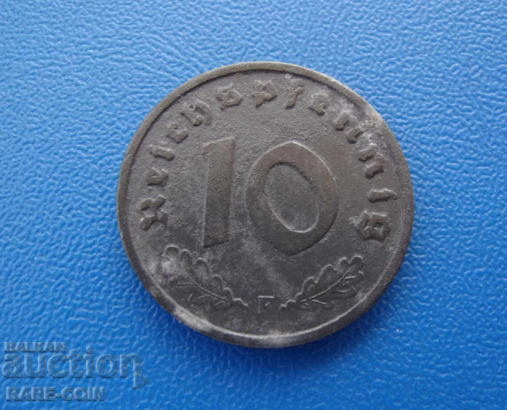 RS (24) Germany III Reich 10 Pfennig 1944 F Rare