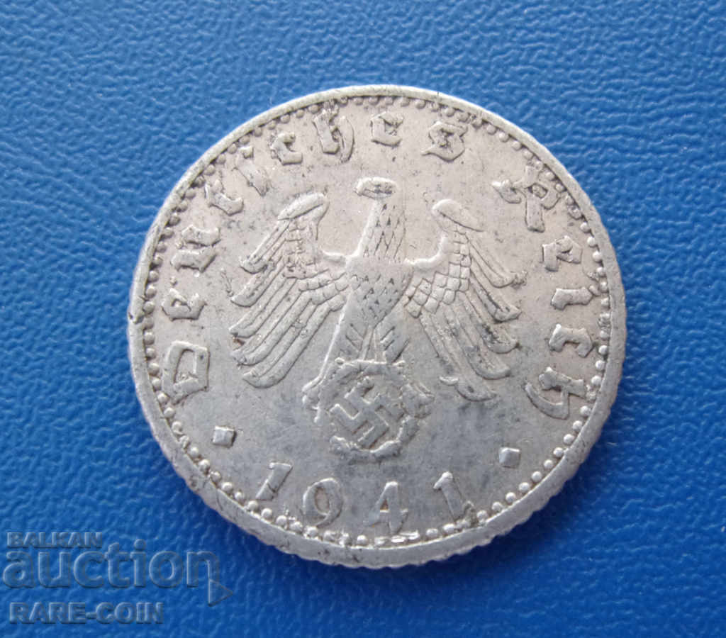 RS (24) Germania III Reich 50 Pfennig 1941 E Rare cu preț € 12.78 | 25.00 BGN
