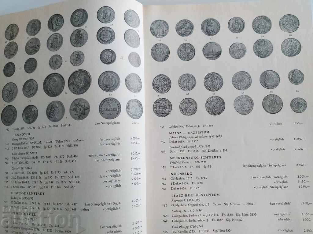 Licitație CATALOG DE BROȘURI CASĂ DE LICITARE MONEDE MONEDĂ LIMBA GERMANĂ