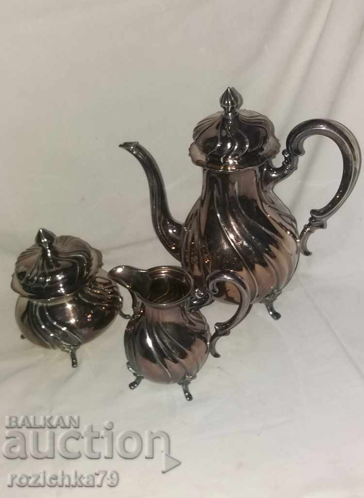 Old silver-plated tea set - Floreat with price 60.00 BGN | € 30.68