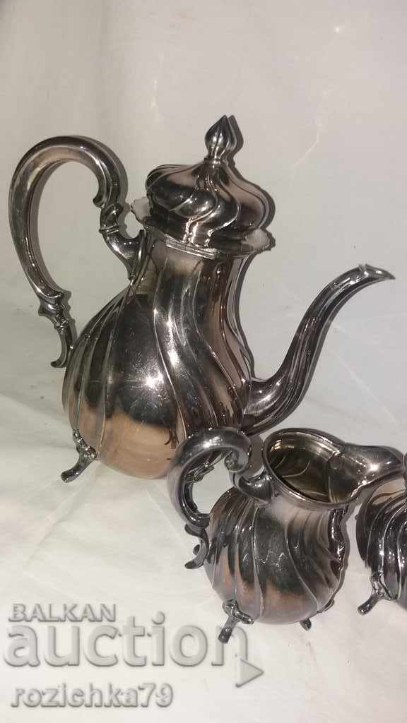 Old silver-plated tea set - Floreat - 5