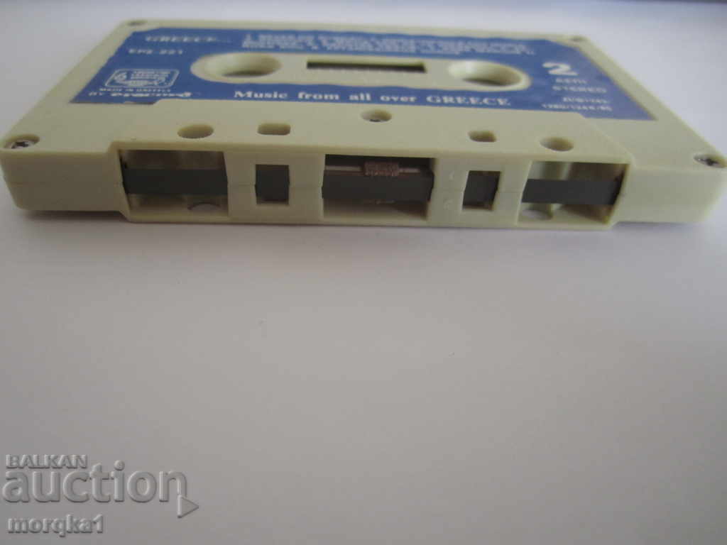Auction  Greek audio cassette, cassette with Greek music from the age of 85