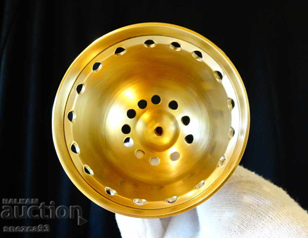 Bronze censer, candle holder, thurible, cloisonné enamel - 5 Bronze censer, candle holder, thurible, cloisonné enamel - 5