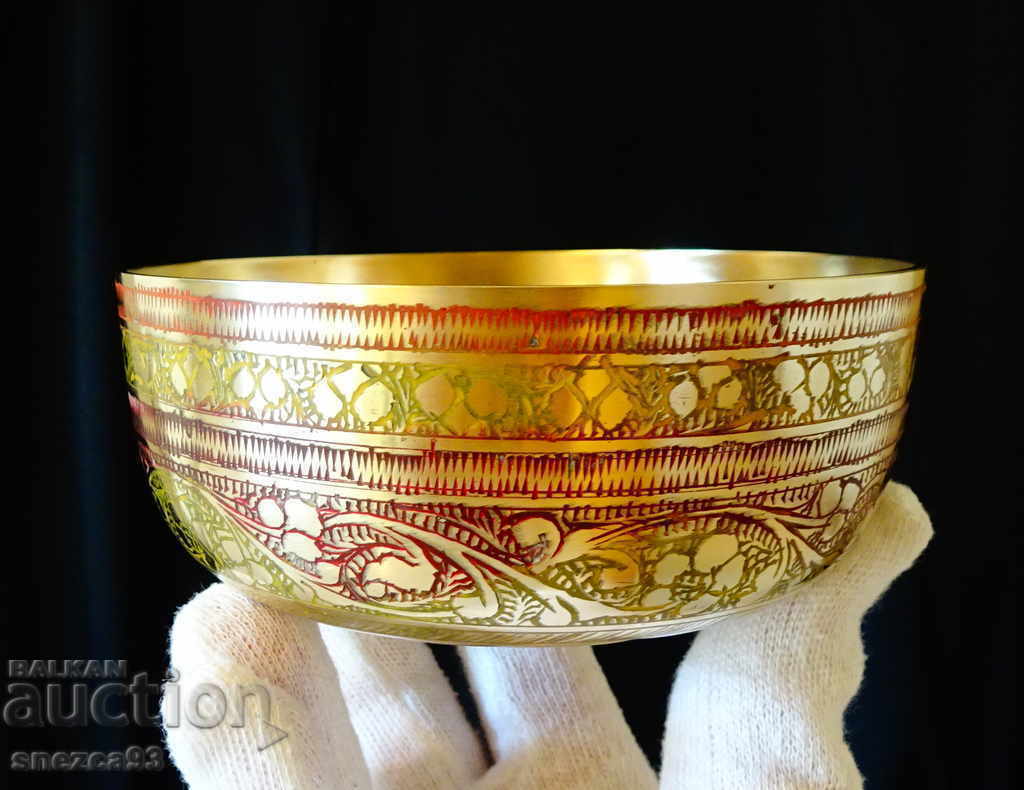 Bronze serving dish, bowl, cellular enamel with price 29.00 BGN | € 14.83