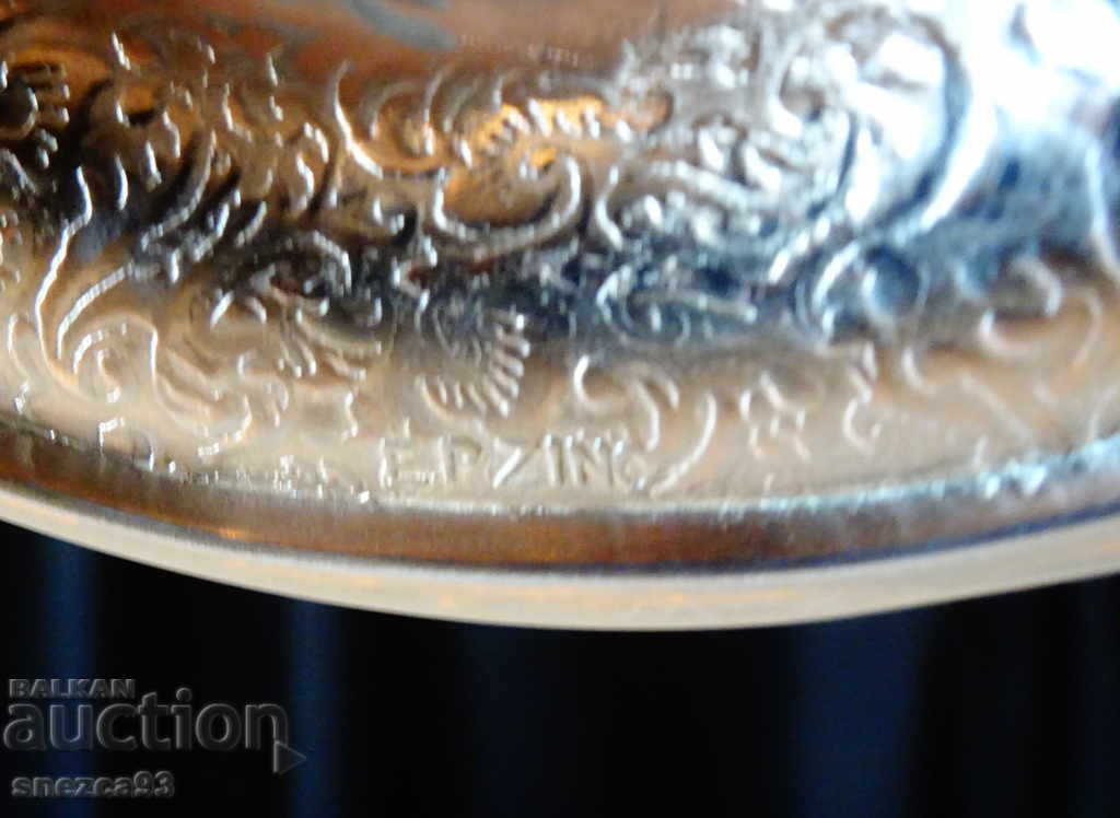 English silver-plated fruit bowl, candy box, marked. - 7