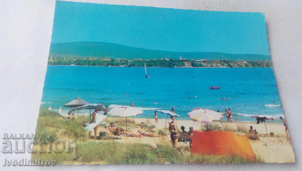 Postcard Primorsko 1977