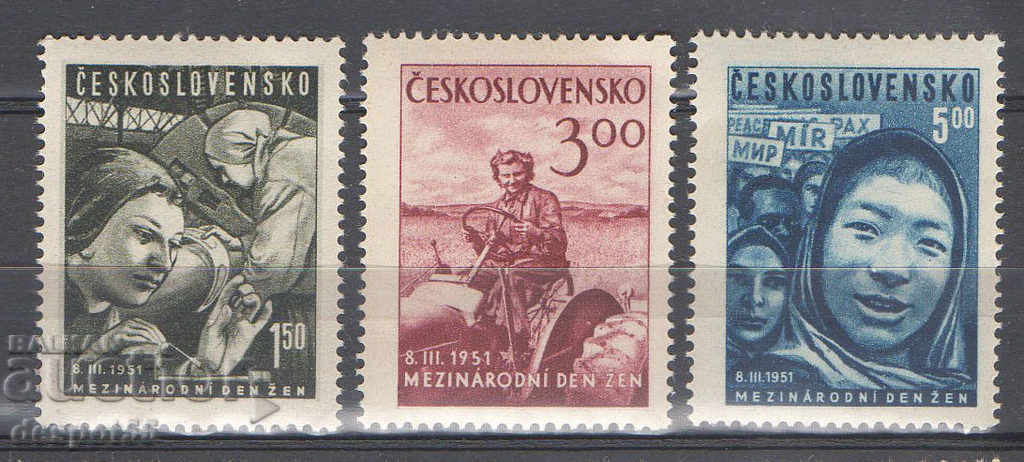 1951. Cehoslovacia. Ziua Internationala a Femeii.