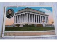 Old postcard Lincoln Memorial, USA 1928