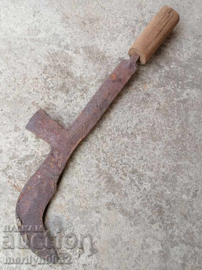 Old hand-made fork, wrought iron, chopper with price 43.00 BGN | € 21.99