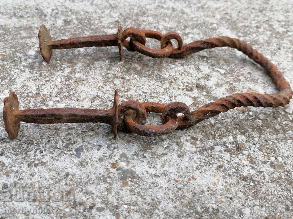 Wrought iron wicker handle - 6 Wrought iron wicker handle - 6