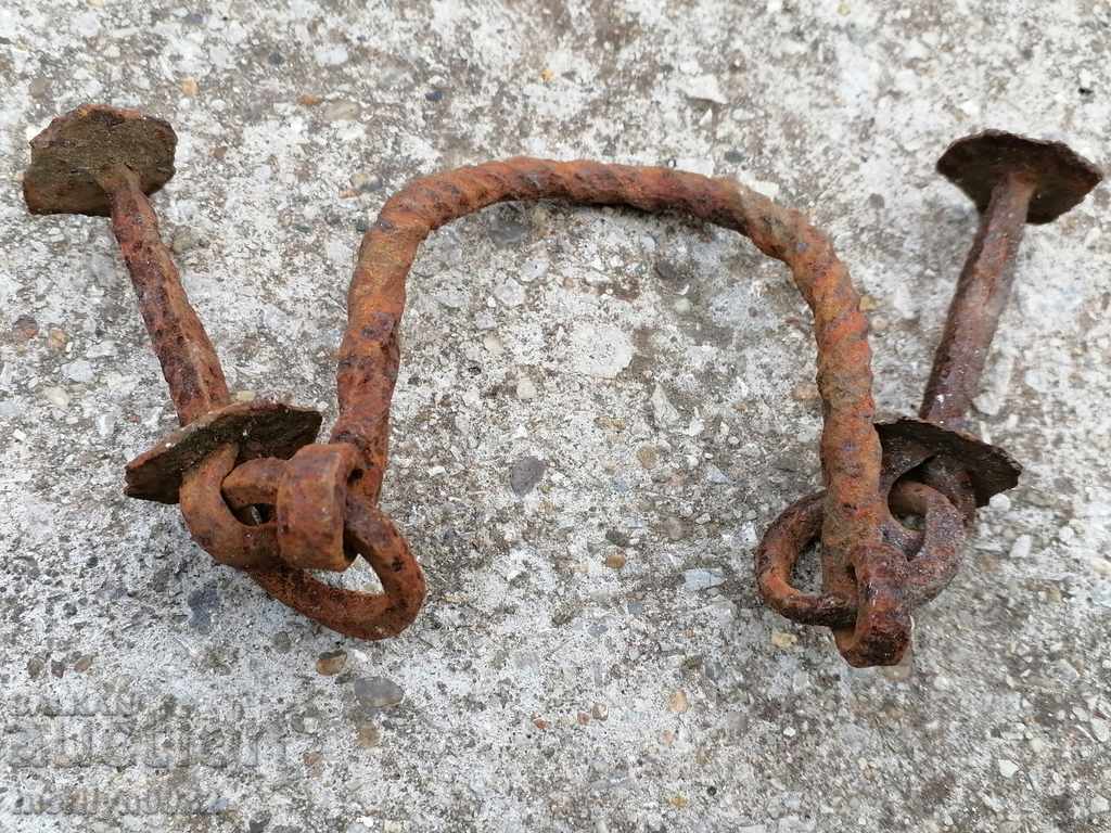 Wrought iron wicker handle - 7 Wrought iron wicker handle - 7