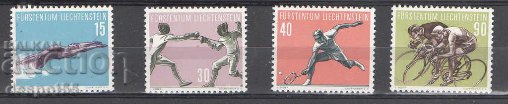 1957. Λιχτενστάιν. Αθλητικές ιστορίες - 5η σειρά.