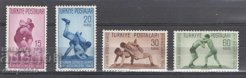 1949. Τουρκία. 5ο Ευρωπαϊκό Πρωτάθλημα Πάλης.