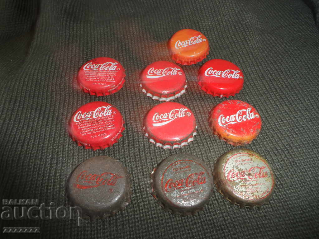 Coca Cola caps with price 10.00 BGN | € 5.11 Coca Cola caps with price 10.00 BGN | € 5.11