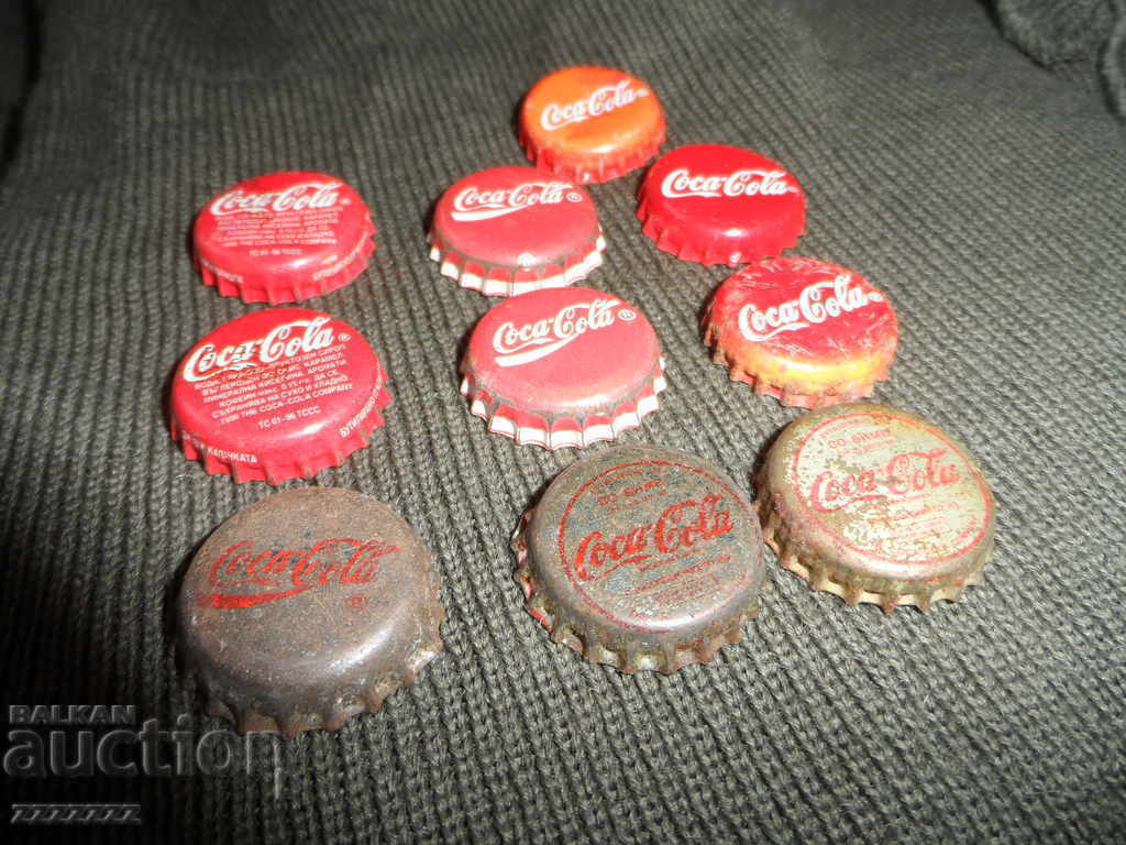 Auction Coca Cola caps Auction Coca Cola caps