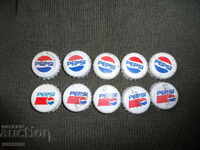 10 pcs. PEPSI caps