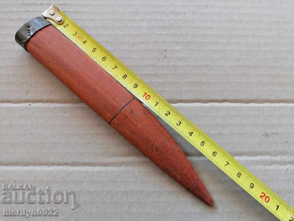 Old can of forged blade knife with price 77.00 BGN | € 39.37