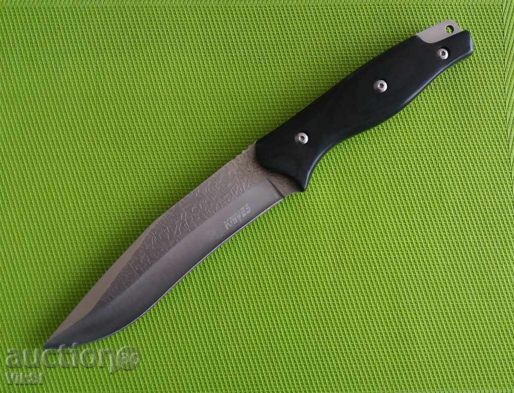 Κυνήγι μαχαίρι με σταθερή λεπίδα S037A -160x305
