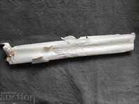 Two large wax candles