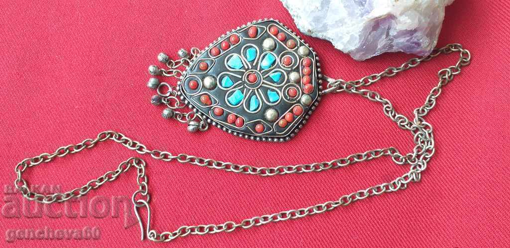 Auction Old handmade necklace/amulet Auction Old handmade necklace/amulet