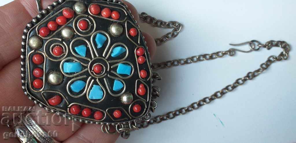 Old handmade necklace/amulet - 5 Old handmade necklace/amulet - 5