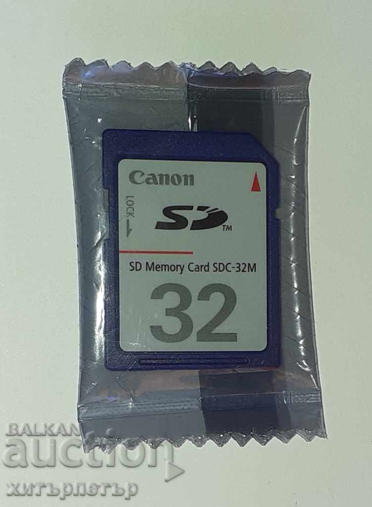 Κάρτα μνήμης SD 32M Canon SDC-32M ρετρό συλλέκτης