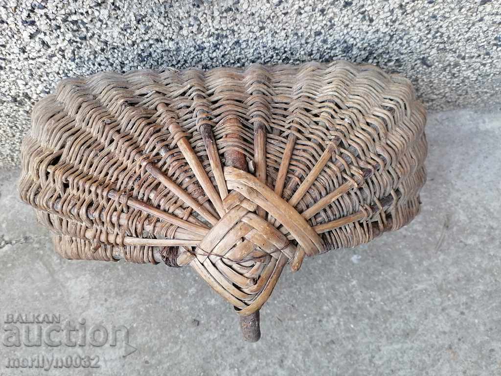 Old knit basket, wooden with price 32.00 BGN | € 16.36 Old knit basket, wooden with price 32.00 BGN | € 16.36