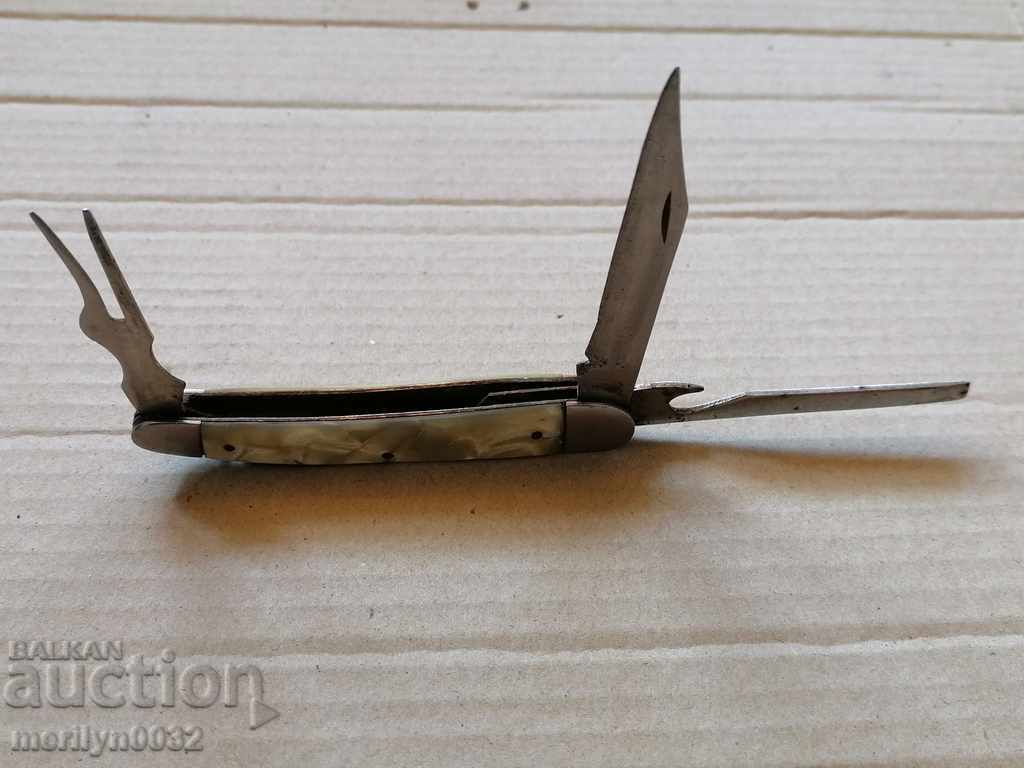 Old social knife, knife, knife, fork, corkscrew, NRB - 5 Old social knife, knife, knife, fork, corkscrew, NRB - 5