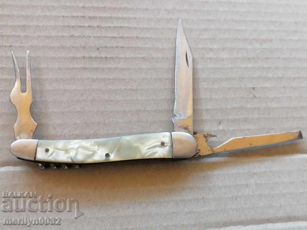 Old social knife, knife, knife, fork, corkscrew, NRB Old social knife, knife, knife, fork, corkscrew, NRB