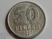 Hungary 1967 - 50 fillers
