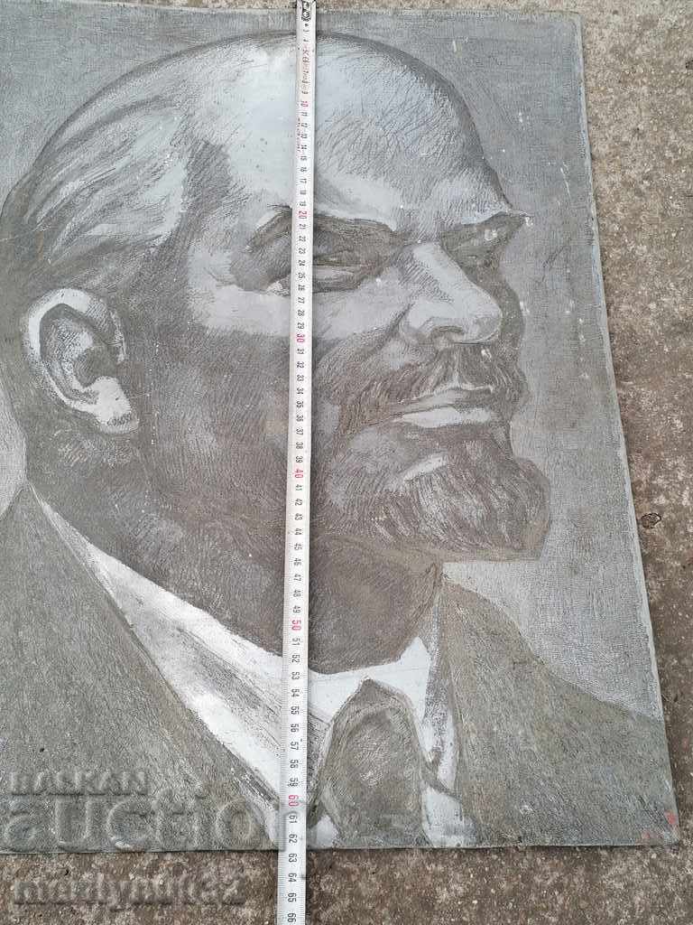 Delivery of Author's engraving zincography image of Lenin UNIQUE propaganda Delivery of Author's engraving zincography image of Lenin UNIQUE propaganda