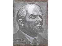 Авторска гравюра цинкография образ Ленин УНИКАТ пропаганда