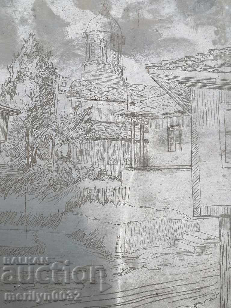 Author's engraving zincography Born near UNIQUE naked body - 5 Author's engraving zincography Born near UNIQUE naked body - 5