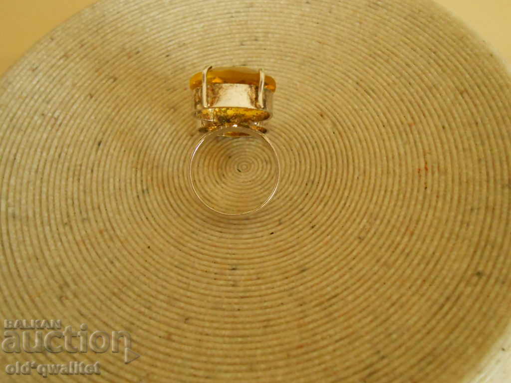 Exclusive silver RING 2 pcs. Citrine FAIRY TALE 25/15 mm - 5 Exclusive silver RING 2 pcs. Citrine FAIRY TALE 25/15 mm - 5