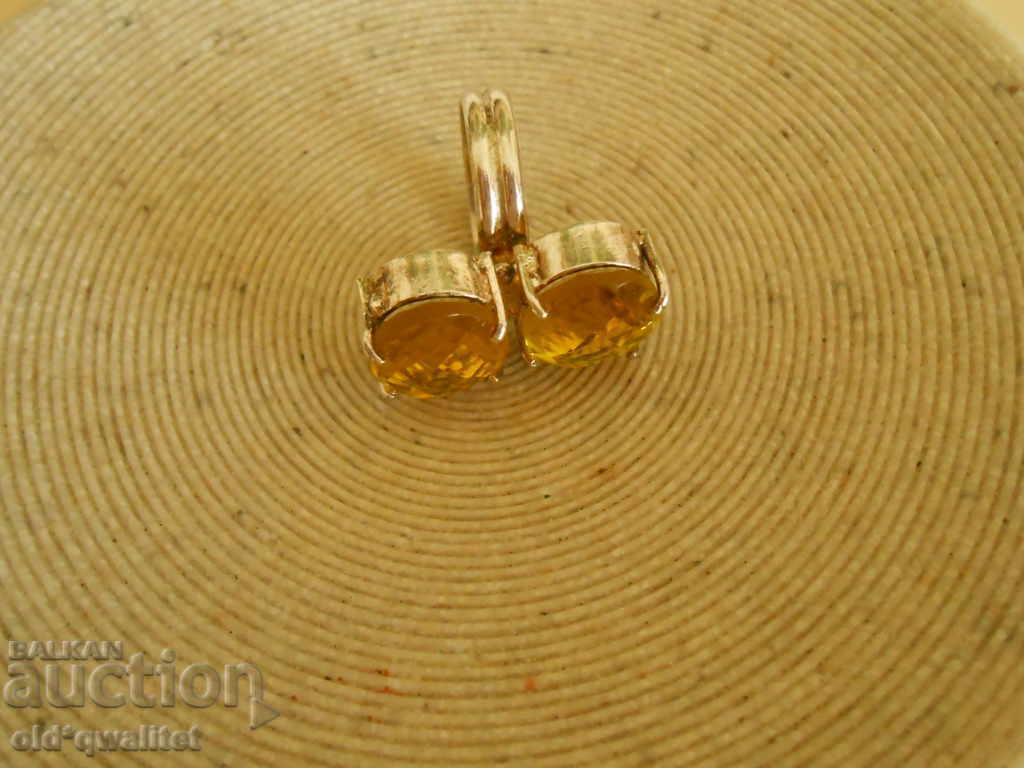 Exclusive silver RING 2 pcs. Citrine FAIRY TALE 25/15 mm - 6 Exclusive silver RING 2 pcs. Citrine FAIRY TALE 25/15 mm - 6