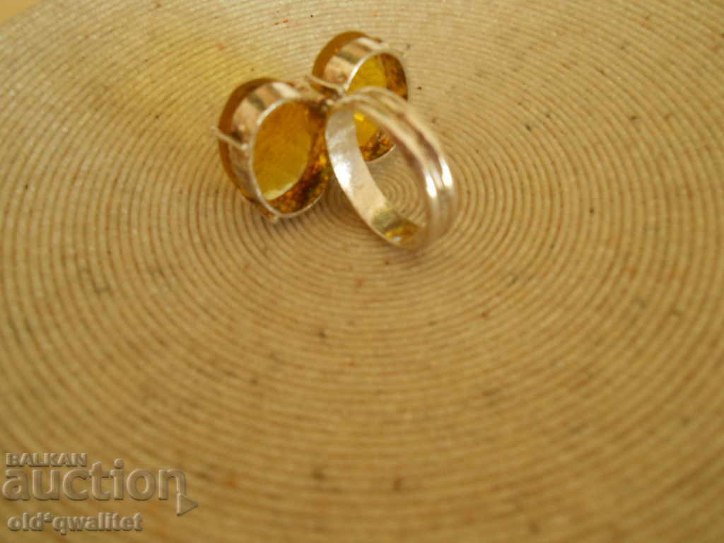 Exclusive silver RING 2 pcs. Citrine FAIRY TALE 25/15 mm - 7 Exclusive silver RING 2 pcs. Citrine FAIRY TALE 25/15 mm - 7
