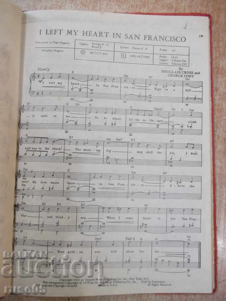 Auction  The book "GOLDEN ORGAN SOLOS - JOHN BRIMHALL'S" - 128 pages.