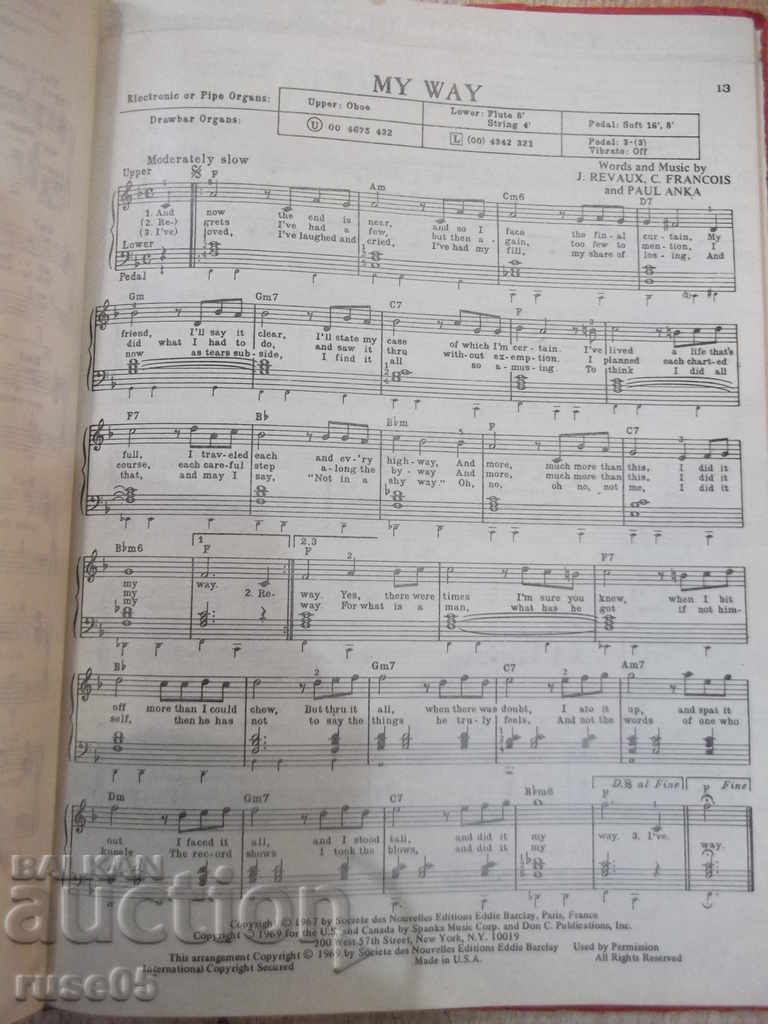 The book "GOLDEN ORGAN SOLOS - JOHN BRIMHALL'S" - 128 pages. - 6