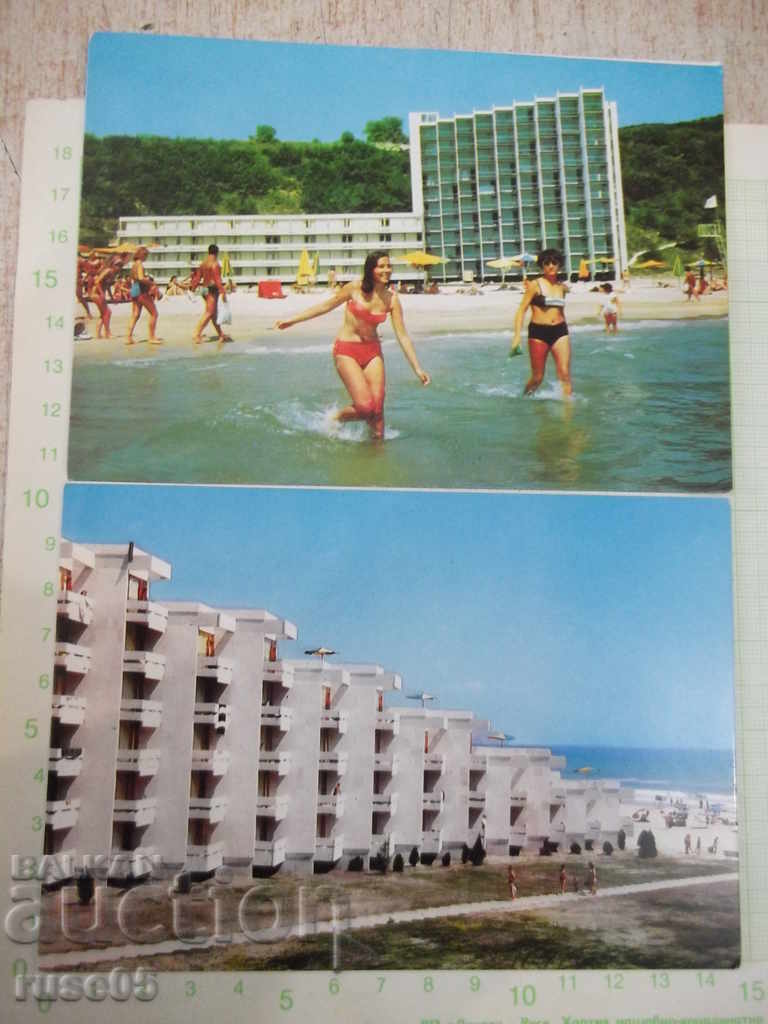 Lot of 2 pcs. cards "Resort * Albena *"